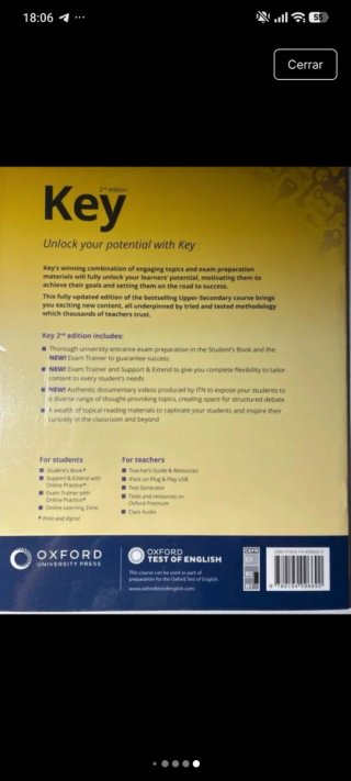 Pack 3 Libros Inglés Oxford Key Bachillerato 1