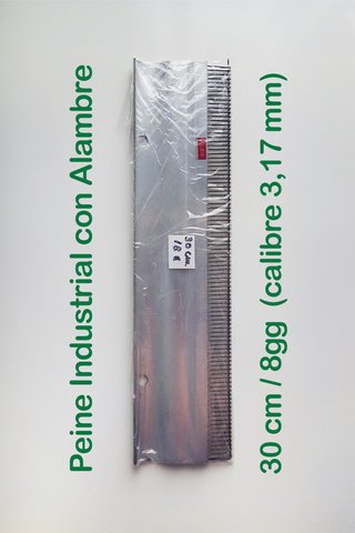 Peine Ind. + Alambre de 30 cm - calibre 3,17 mm