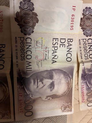 4 Billetes 5000 Pesetas Banco de España