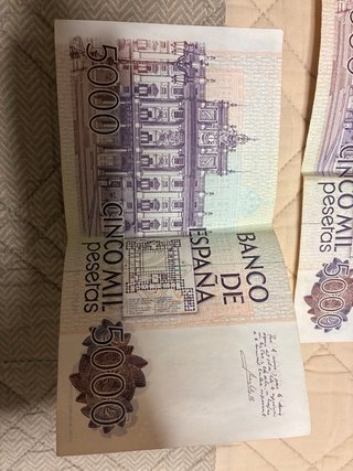 4 Billetes 5000 Pesetas Banco de España