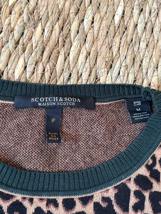Jersey Scotch & Soda Estampado Leopardo Talla Mg