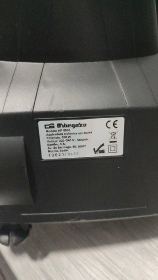 Aspiradora Sin Bolsa Orbegozo 800W