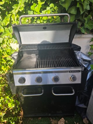 Barbacoa de Gas Natural Negra