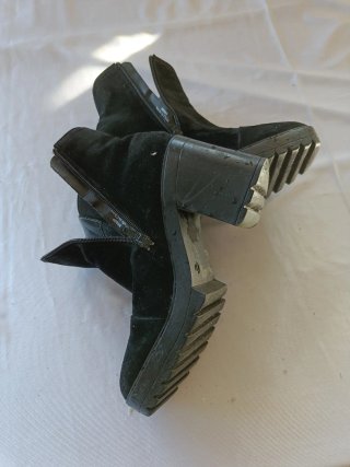 Botines tacón alto 24 horas negros talla 37