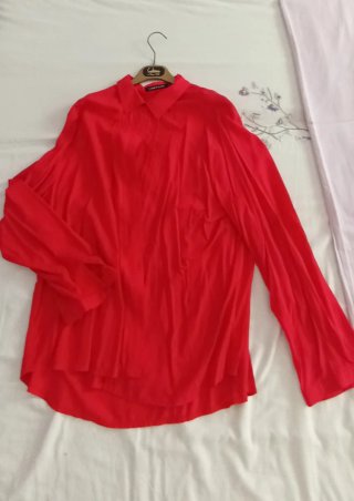 Camisa de Algodón Roja