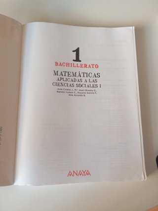 Matemáticas aplicadas a las Ciencias Sociales I...