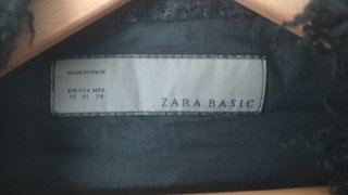 Chaleco Zara Basic Negro Talla Única