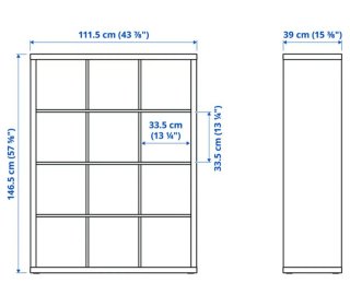 Estantería modular blanca kallax
