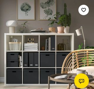 Estantería modular blanca kallax