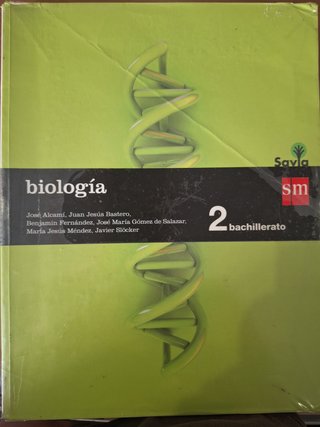 Libro biología 2° bachillerato