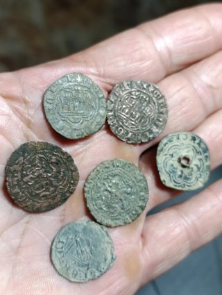 Lote de 6 Monedas Medievales