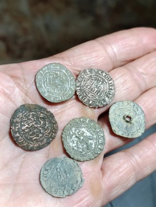 Lote de 6 Monedas Medievales