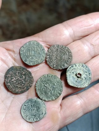 Lote de 6 Monedas Medievales