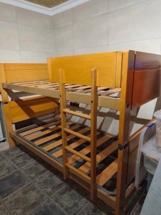 Literas de madera color provenzal ( miel )