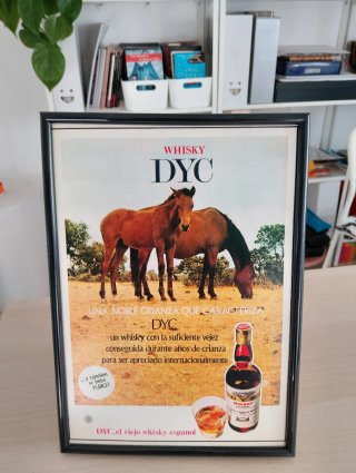 Annunci Whisky DYC Anni '60 in Cornice