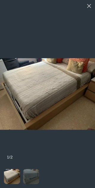 Cama con Canapé y Mesitas de Noche