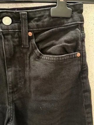 Jeans neri a zampa bambina