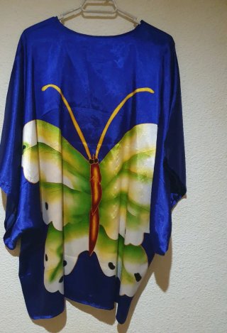 Blusón estampado mariposa talla única