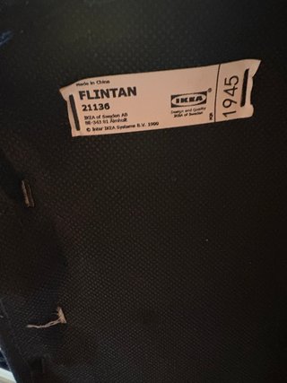 Silla de escritorio Flintan negra