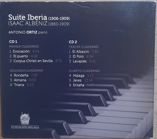 2 Cd ANTONIO ORTIZ, piano. Suite Iberia. Albéniz
