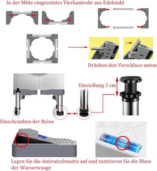 Base Ajustable Lavadora y Electrodomésticos