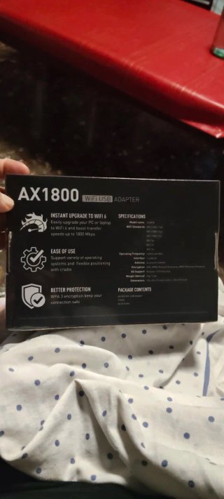 MSI AX1800 Adaptador WiFi USB
