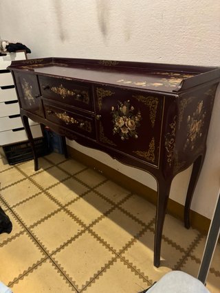 Mueble recibidor antiguo de madera