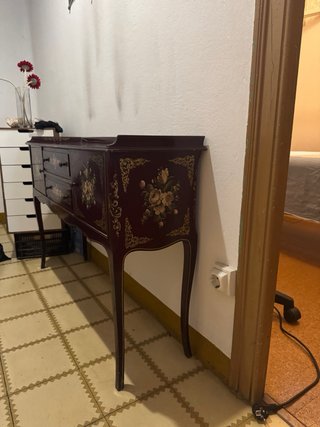 Mueble recibidor antiguo de madera