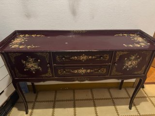 Mueble recibidor antiguo de madera
