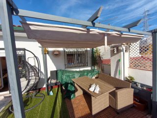 Pérgola 3x3 Beige y Gris