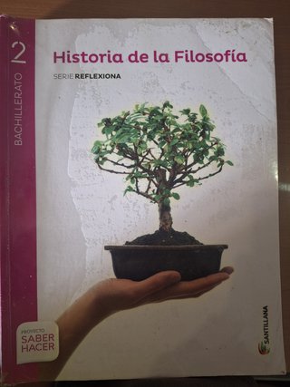 Libro de historia de la filosofía 2°bachillerato