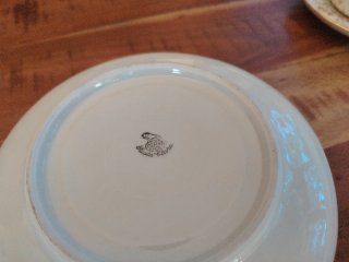 Juego 2 tazas de té de porcelana
