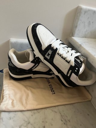 Sneakers Louis Vuitton Bianco e Nero 42.5