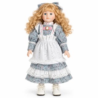 Muñeca de porcelana antigua 42 cms