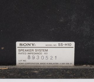 Altavoces SONY SS-H10