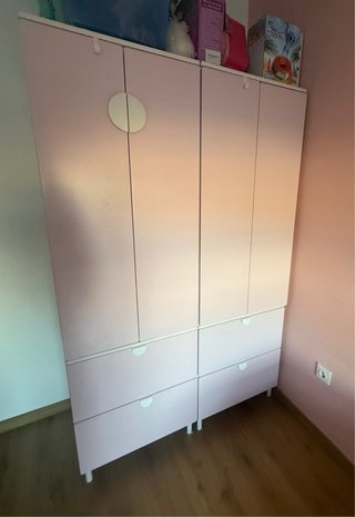 Armario, mesita y cajón Smastad Ikea