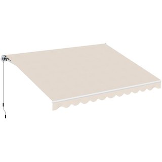 Toldo Retráctil 295x250 Manivela Ajustable Crema