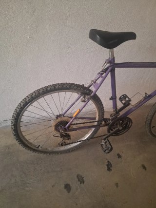 Bicicleta de Montaña Morada y Rosa