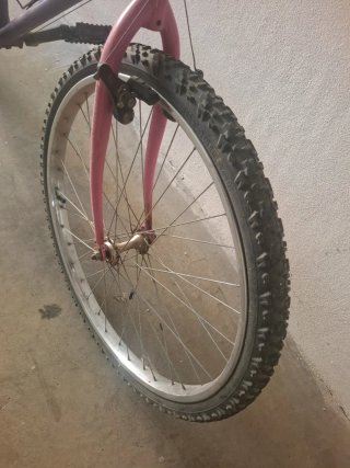 Bicicleta de Montaña Morada y Rosa