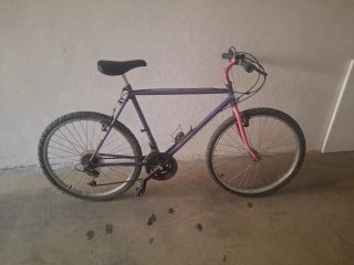 Bicicleta de Montaña Morada y Rosa