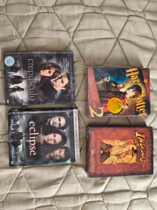 Lote 3 Películas DVD Crepúsculo y Harry Potter