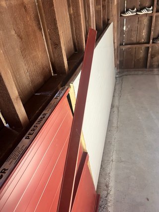 2 Planchas de Panel Sandwich Rojas