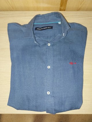 Camisa Pequeña Moma Azul Talla S