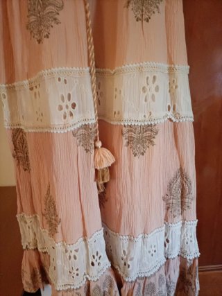 Vestido Boho con Detalles de Encaje