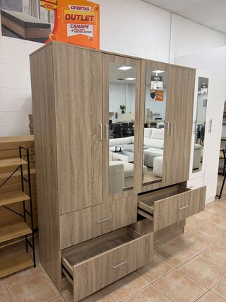 Armario mueble 4 puertas + 2 ESPEJOS.