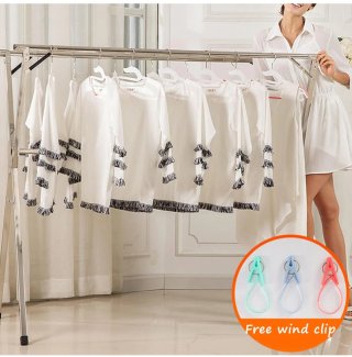 Tendedero de Ropa Plegable acero inoxidable.