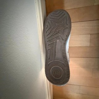 Zapatillas Bapesta Blancas y Grises