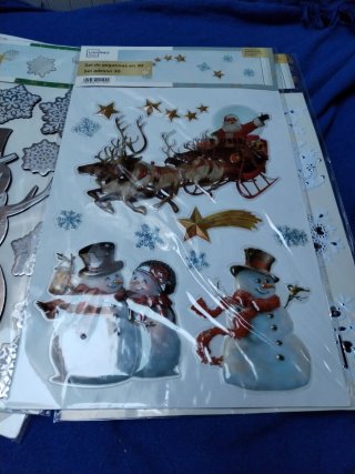 Set Pegatinas Navideñas 3D