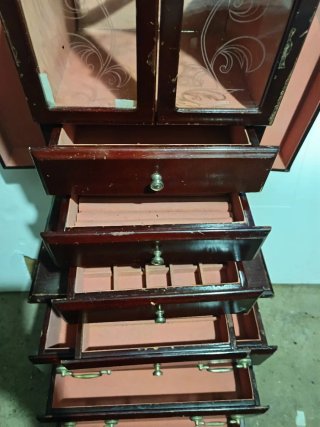 Joyero Antiguo de Madera