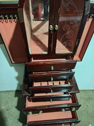 Joyero Antiguo de Madera